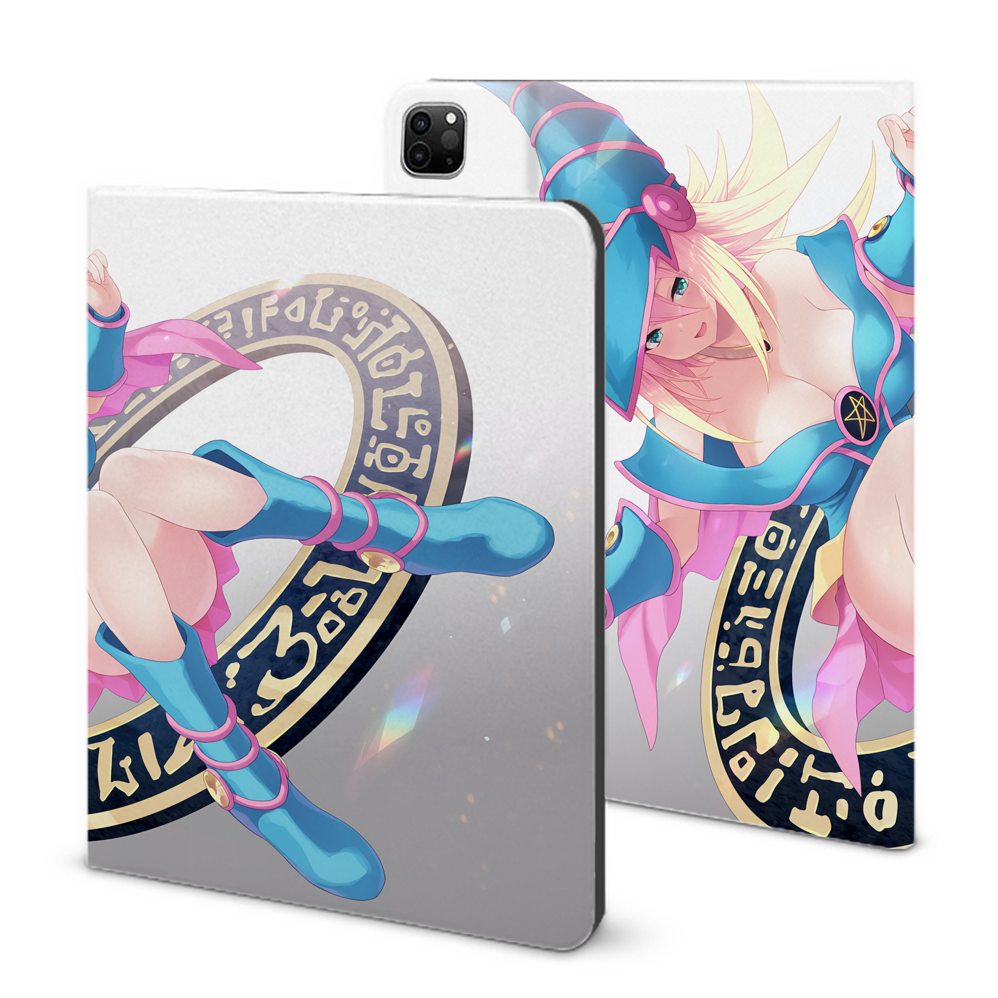 （画像用） 遊☆戯☆王 Yu-Gi-Oh! IPad ケース ブック型 PUレザー TPU 耐衝撃 軽量 薄型 ペン収納なし 全面保護 IPad 各モデル対応